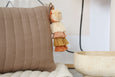 Nappy Clutch in Almond