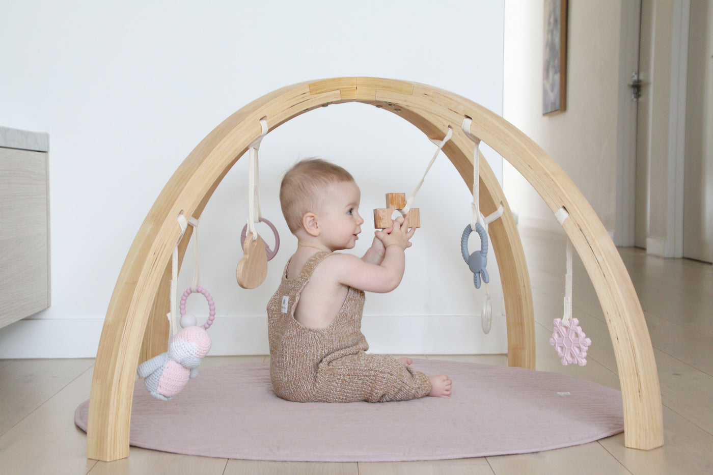 Wooden Baby Play Bar / Play Gym